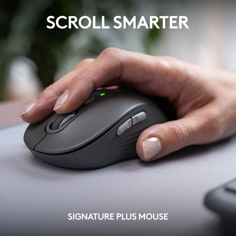 Set desktop wireless sottile Logitech mk950 (grafite, layout internazionale USA (qwerty), 400 - 4000 dpi)