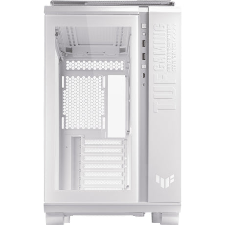 Custodia midi tower Asus tuf gaming gt502 (bianco | 2x usb-a | 1x usb-c | vetro temperato)