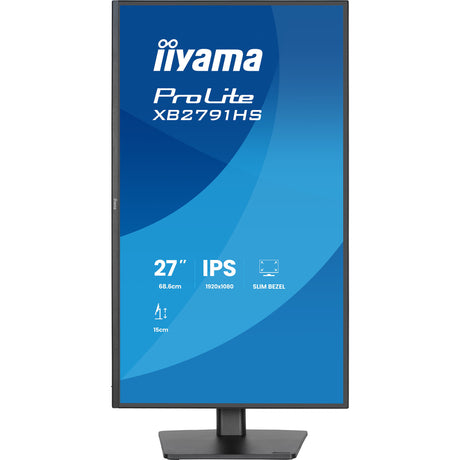 Monitor Iiyama prolite xb2791hs-b1 27 (nero (opaco), 120 hz, hdmi, displayport, audio)
