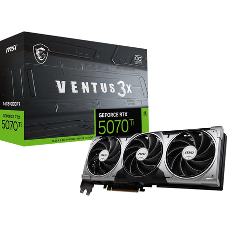 Scheda grafica MSI GeForce RTX 5070 Ti 16G Ventus 3x OC (3x Display Port, 1x HDMI)