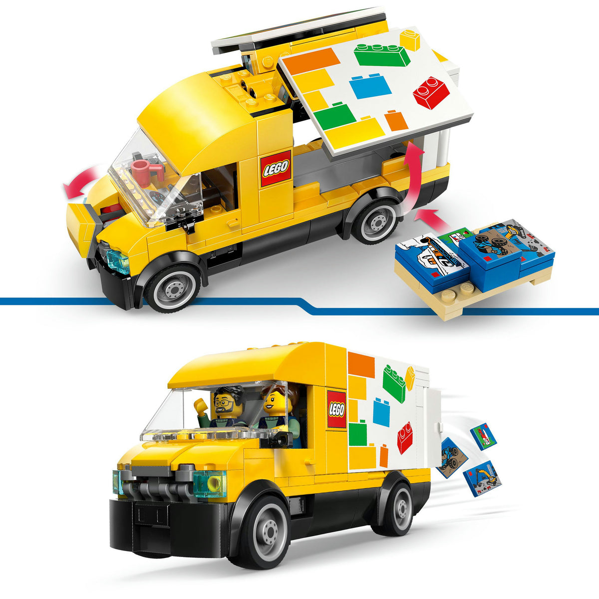 LEGO® City: il furgone - set da costruzione e da gioco per gli appassionati di auto da 6 anni - con 2 minifigure - 60500