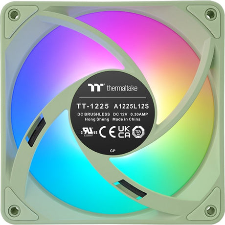 Thermaltake ct120 ex reverse argb sync ventola di raffreddamento per PC verde matcha (pacchetto da 3 ventole) ventole per case (verde chiaro, 3 pezzi, 120 x 120 x 25 mm, pwm)