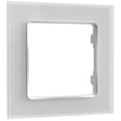 Cornice da parete Shelly 1 coperchio (bianco)