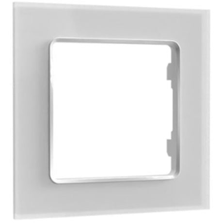 Cornice da parete Shelly 1 coperchio (bianco)
