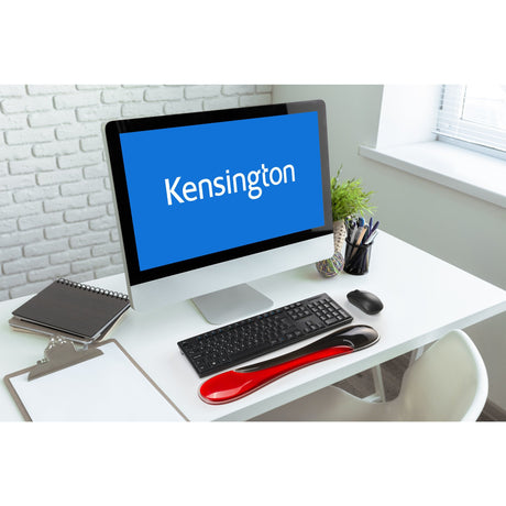 Poggiapolsi Kensington slim duo per tastiera in gel Poggiapolsi (rosso nero)