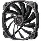 Ventola per case Silverstone Shark Force 160 (nera, 160 x 160 x 27 mm, pwm)