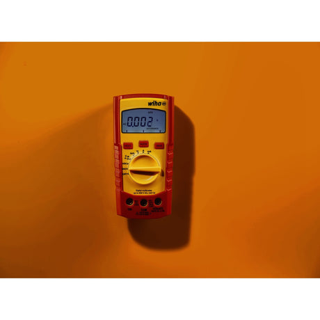 Multimetro digitale Wiha fino a 600 V AC, dispositivo di misurazione Cat IV (rosso giallo)