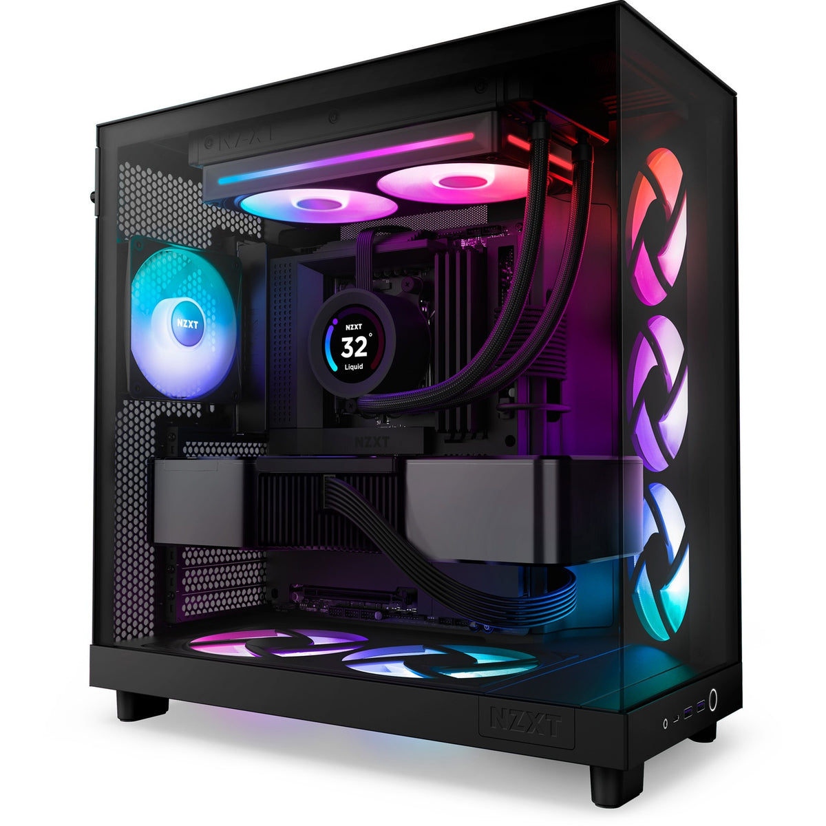 Ventole Nzxt f240 RGB core (nere, 2 pezzi, 240 x 120 x 26 mm)