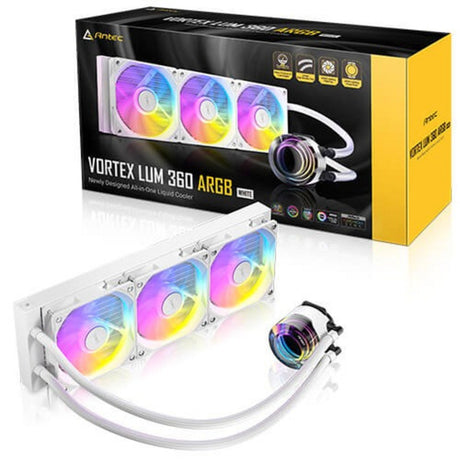 Raffreddamento ad acqua Antec Vortex Lum 360 Arb (bianco, connettore ventola PWM a 4 pin)