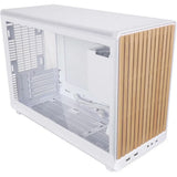 Custodia midi tower Lian li a3-matx bianca (edizione legno) (colore legno bianco | 2x USB-A | 1x USB-C | vetro temperato)