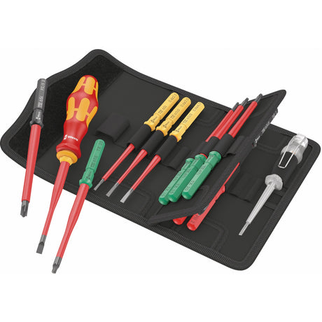 Wera Kraftform kompakt vde 16 extra slim 1 cacciavite trovautensili (rosso giallo, 16 pezzi)