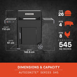Barbecue e affumicatore a carbonella digitale Masterbuilt Autoignite Series 545 (nero, controllo WiFi)