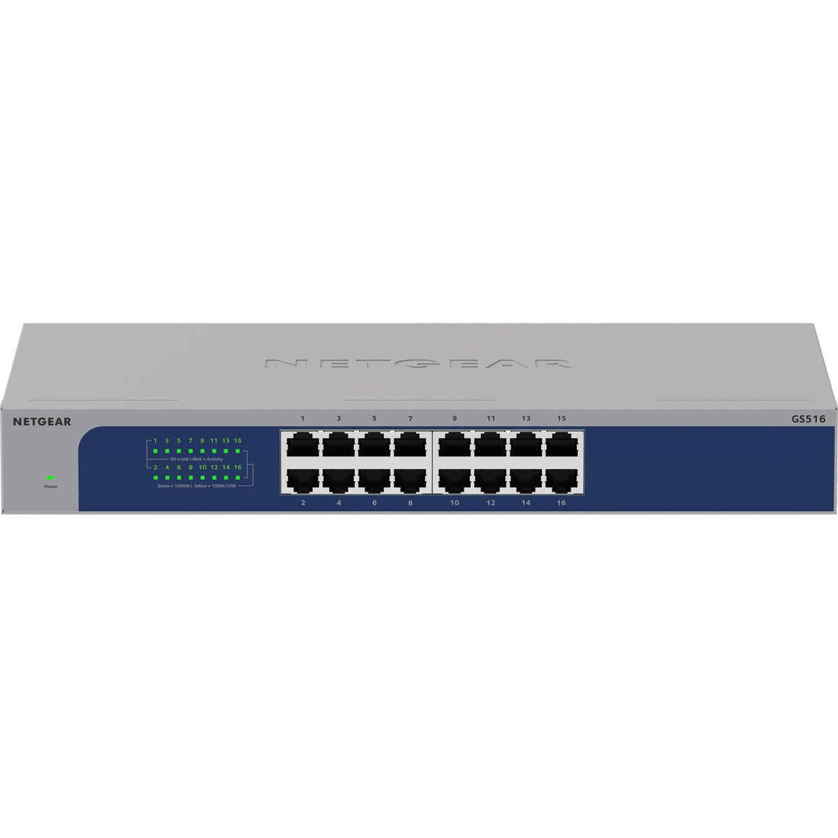 Interruttore Netgear gs516 (grigio blu)