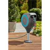 Avvolgitubo avvolgitubo Gardena per terrazza (grigio turchese, 20 metri, inclusa siringa per la pulizia)