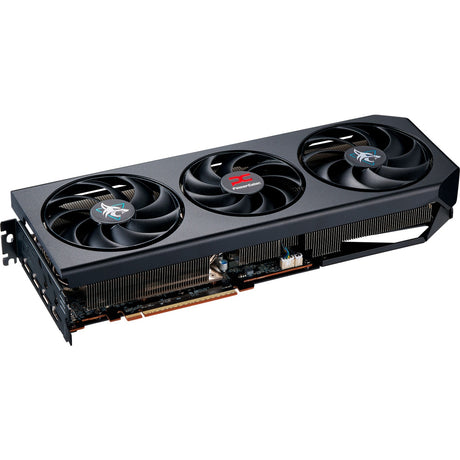 Scheda grafica Powercolor Radeon RX 9070 XT Hellhound 16GB OC (nera, RDNA4, GDDR6, 3x display port, 1x HDMI)
