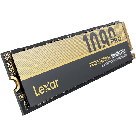 SSD Lexar nm1090 pro da 2 TB (oro nero, m.2 2280, pcie gen 5x4)