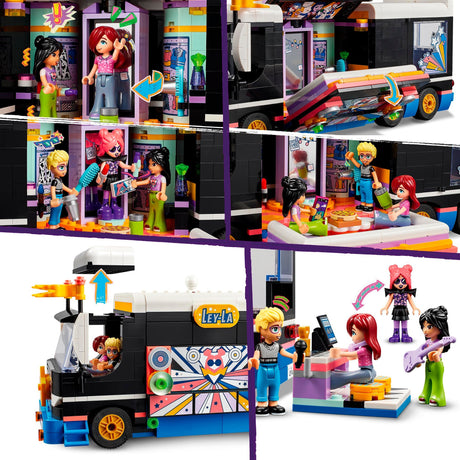 Lego Friends - Giocattolo per la costruzione del bus turistico della pop star (42619)