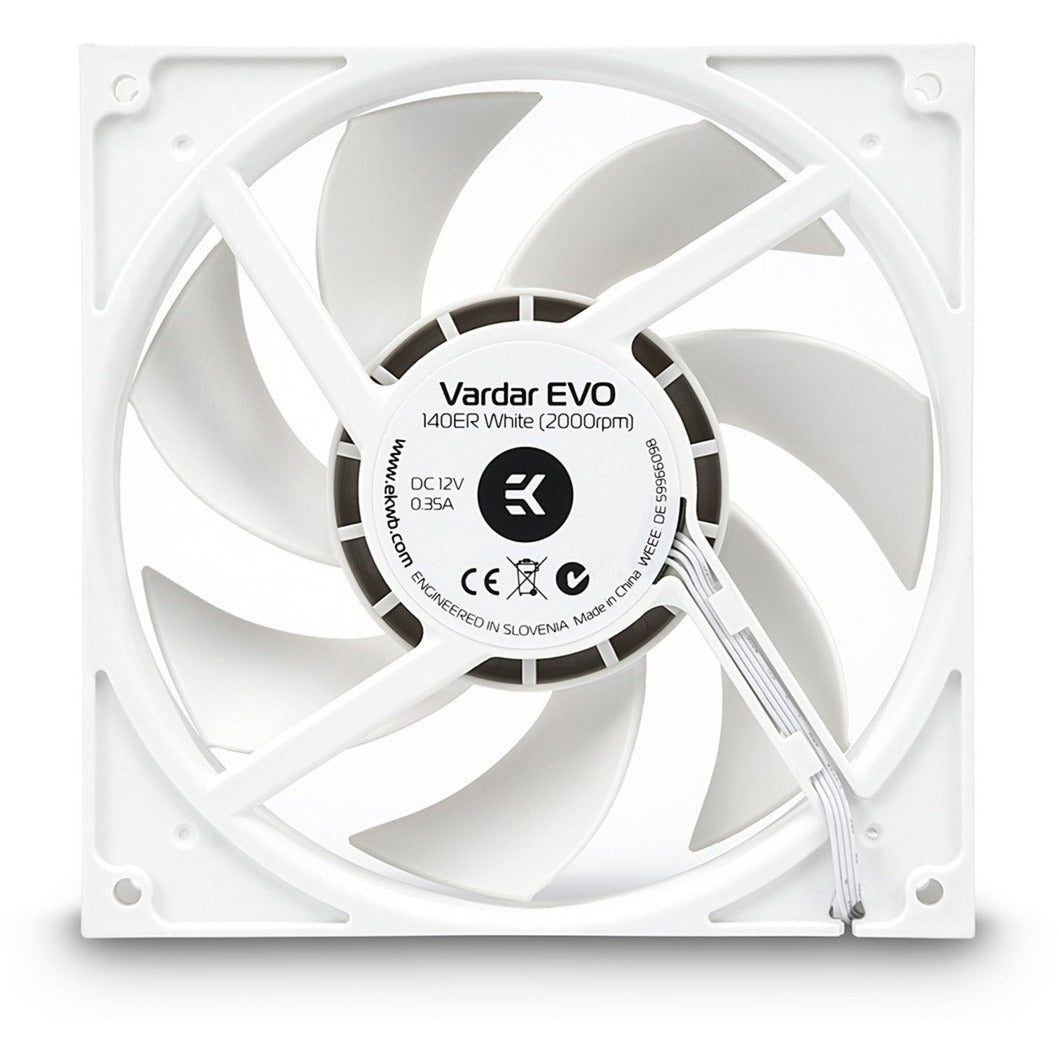 Ventola case Ekwb ek-vardar evo 140er bianco bb (500-2000) (140 x 140 x 25 mm, pwm)