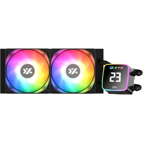 Xyz pc gear aquapulse aio 240 raffreddamento ad acqua (nero, argb, pwm)