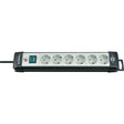 Presa multipla Brennerstuhl premium-line a 6 vie nero grigio chiaro 5m h05vv-f 3g1,5