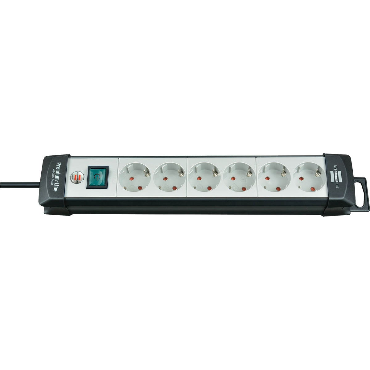 Presa multipla Brennerstuhl premium-line a 6 vie nero grigio chiaro 5m h05vv-f 3g1,5