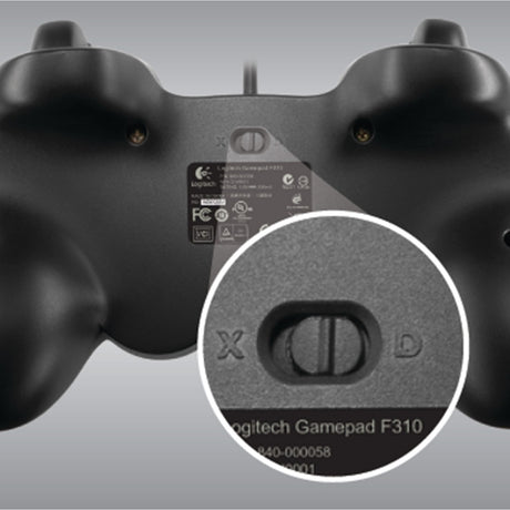Logitech gamepad f310 (blu scuro nero)