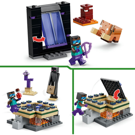 Lego Minecraft 21584 Viaggio nell'Inferno e nel Portale della Fine