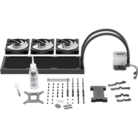 Silenzio! light loop 360 argb raffreddamento ad acqua (nero)