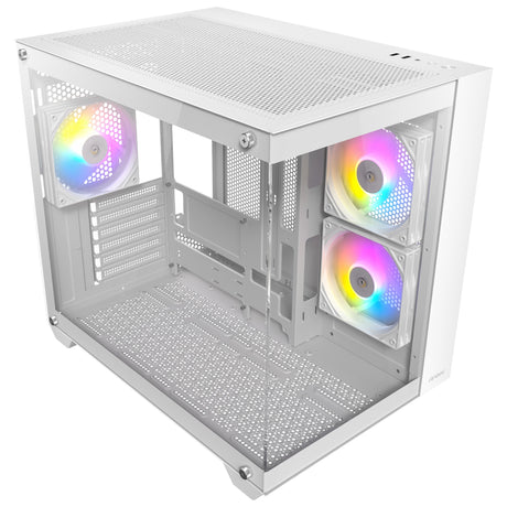 Custodia midi tower Antec cx800 argb (bianco | 2x usb-a | vetro temperato)