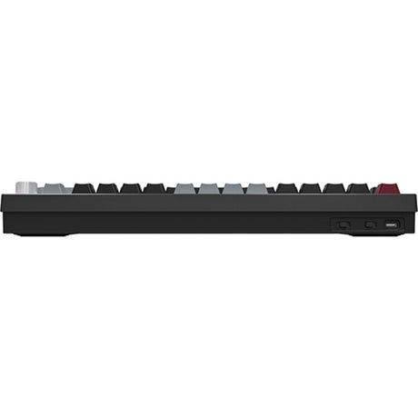 Tastiera meccanica Montech mkey pro dark rgb (nera, layout us (qwerty), gateron g pro giallo, 75%, hot-swapable, rgb, double-shot pbt, usb-c | 2.4 ghz | bluetooth 5.2)