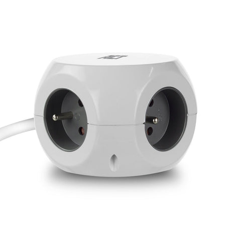 Act connettività cubo multipresa act con 3 prese, erogazione di potenza da 30 W, porte USB-C A, lunghezza cavo 1,5 m AC2425