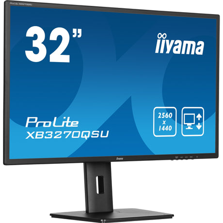 Monitor Iiyama prolite xb3270qsu-b1 31,5 (nero, HDMI, porta display, 3x USB-A, USB-B)