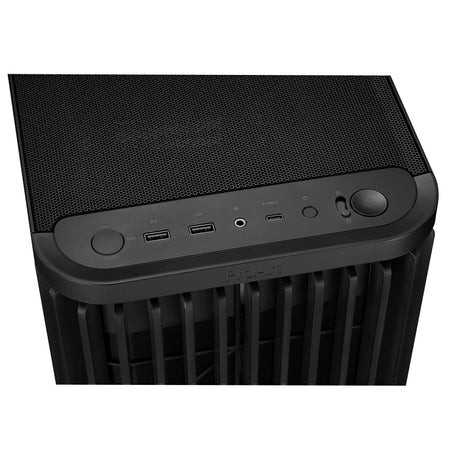 Asus proart pa401 wood edition - alloggiamento midi tower con pannello in metallo (nero | 2x USB-A | 1x USB-C)