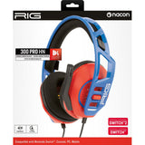 Cuffie da gioco over-ear Nacon rig 300 pro hn (rosso blu, nintendo switch, nintendo switch 2, playstation 5, playstation 4, xbox, windows)