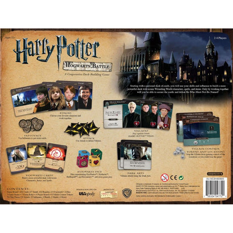 Usaopoly Harry Potter e la battaglia di Hogwarts - gioco da tavolo inglese