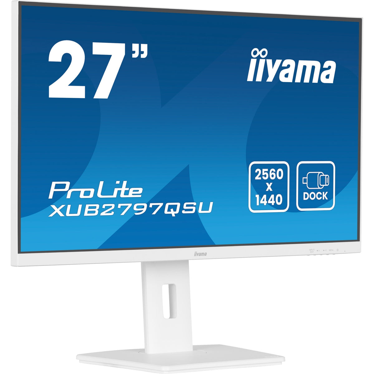 Monitor Iiyama prolite xub2797qsu-w2 27 (bianco, HDMI, porta display, 2x USB-A, USB-B)