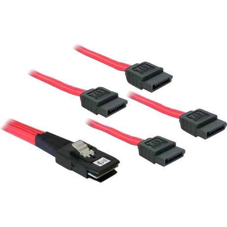 Delock mini SAS 36 pin maschio > 4x adattatori SATA a 7 pin (rosso, 1 metro)