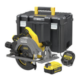 Sega circolare Stanley fatmax v20 18v sega circolare manuale da 190 mm (nero giallo, batteria e caricabatterie inclusi, con custodia)