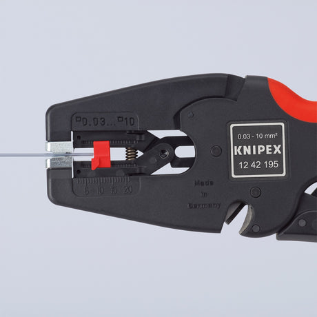 Pinza spelafili automatica Knipex multistrip 10 1242195 (nero rosso)