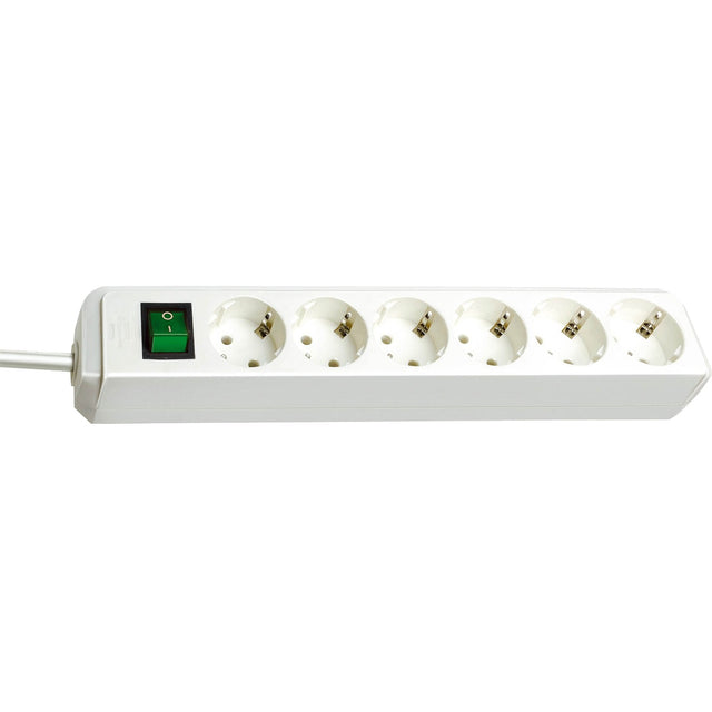 Brennerstuhl eco-line con interruttore 6 vie bianco 3 m h05vv-f 3g1,5