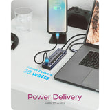 Hub USB Icy Box ib-hub1450-c31 (antracite)