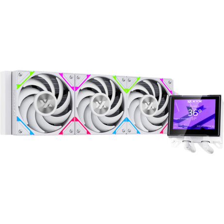 Xyz pc gear hydroview aio 360 raffreddamento ad acqua (bianco, argb, pwm)