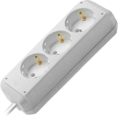 Presa multipla Brennerstuhl eco-line a 3 vie bianco 1,5m h05vv-f 3g1,5