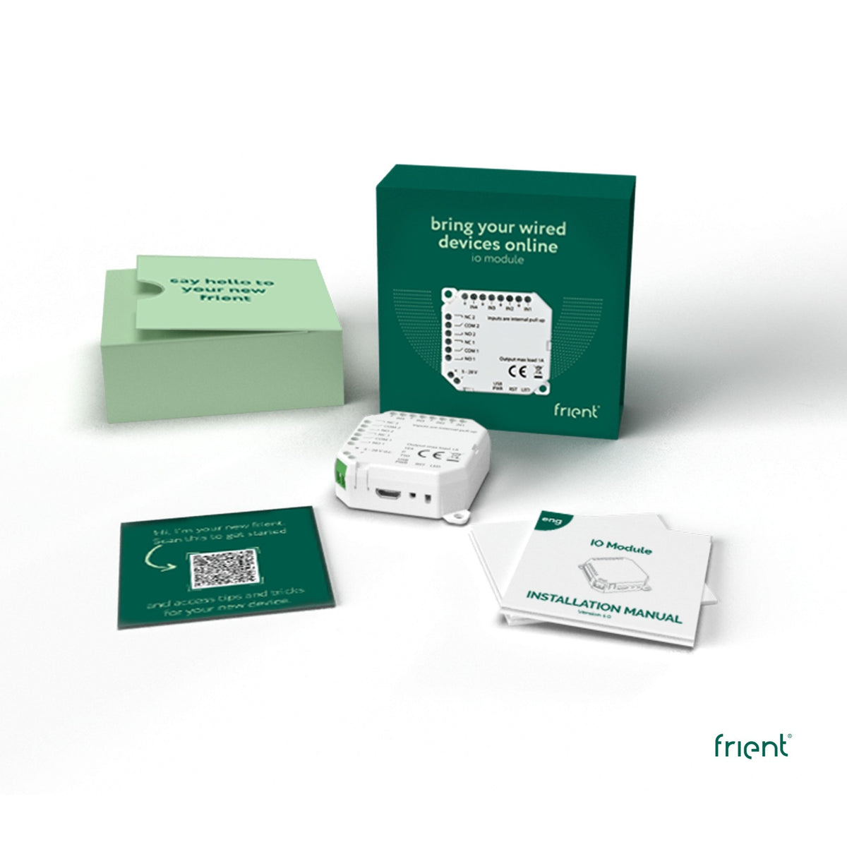 Interruttore modulo Frient io (bianco, zigbee 3.0)