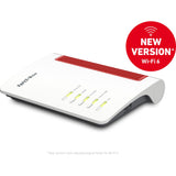Fritz! router internazionale box 7530 ax (bianco rosso, mesh wi-fi)