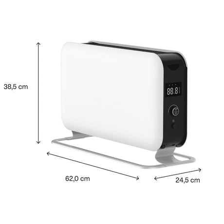 Termoconvettore Mill wifi co1500maxwifi3 (bianco nero, 1500 watt, wifi + controllo app)