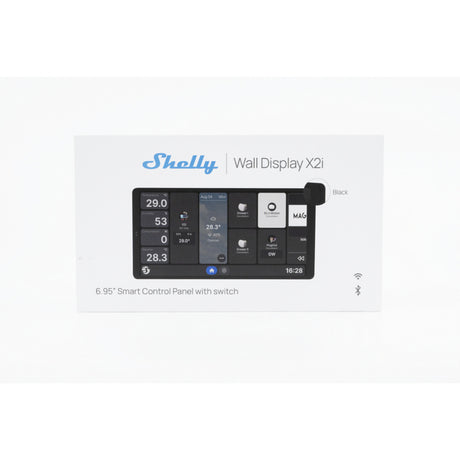Pannello di controllo Shelly wall display x2i (nero, touchscreen, Wi-Fi 6, Bluetooth 5.4)
