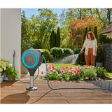 Gardena scatola per tubo da giardino rollup s avvolgitubo (grigio bianco, 15 metri, incluso spray detergente)