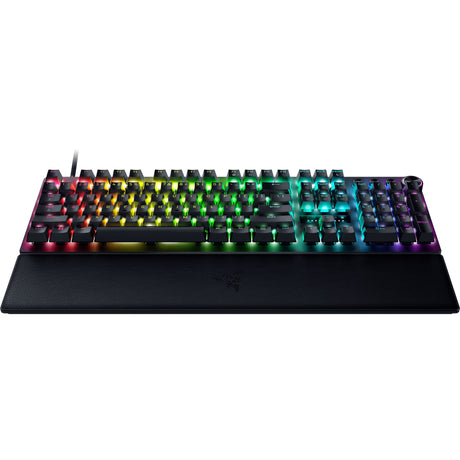 Tastiera da gioco meccanica Razer Huntsman V3 Pro RGB (nera, layout USA (QWERTY), ottica analogica di seconda generazione, 100%, PBT doppio scatto)