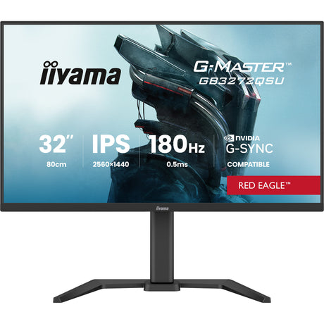 Monitor da gioco Iiyama G-Master Red Eagle GB3272QSU-B1 31,5 (nero (opaco), 180 Hz, HDMI, DisplayPort, USB, audio)
